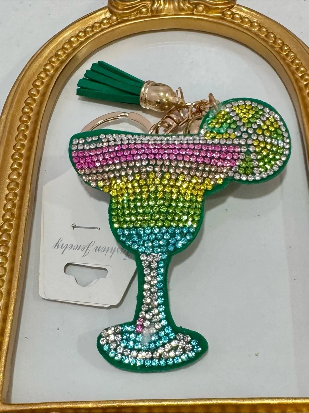 New Margarita Drink Keychain  with Tassel